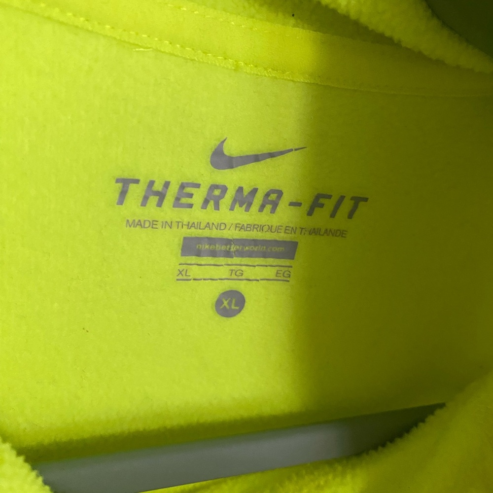 Nike Women's Neon Yellow Hoodie - Picture 3 of 3